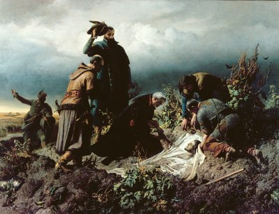 اكتشاف جسد الملك لويس الثاني بواسطة Bertolan Szekely